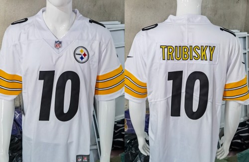 Pittsburgh Steelers Jersey White NO.10 TRUBISKY