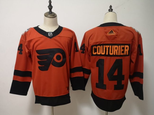 Philadelphia Flyers 2019 NHL Stadium Series Jersey Dark Orange NO.14 COUTURIER