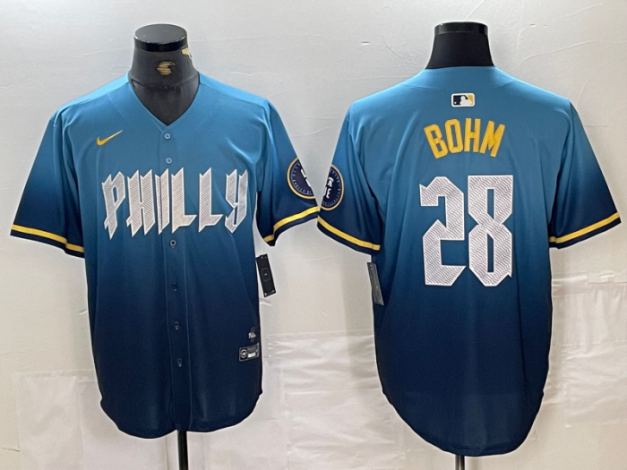 Philadelphia Phillies Limited Jersey Blue City Version NO.28 BOHM