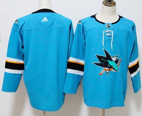 San Jose Sharks Alternate Player Jersey Blue NO Number