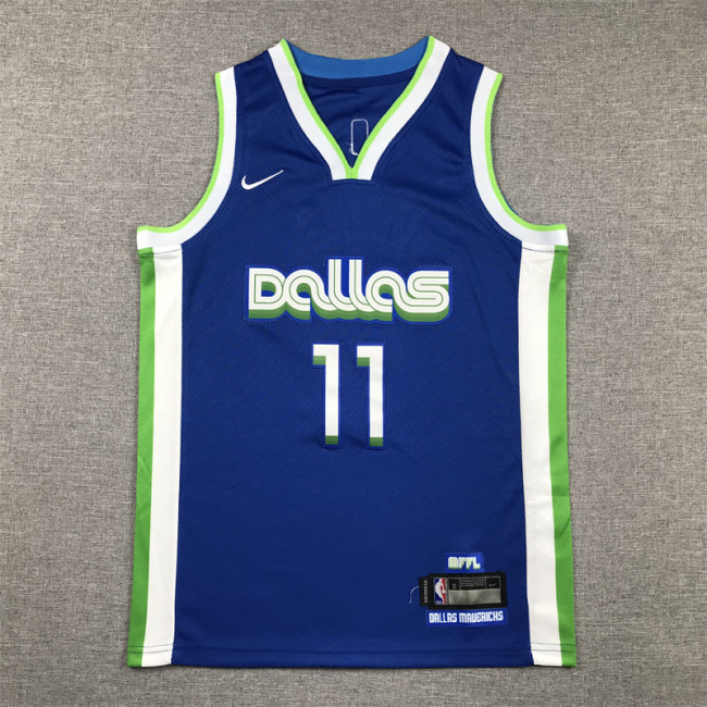Dallas Mavericks Kid Jersey Blue City Edition 2023 NO.11 IRVING