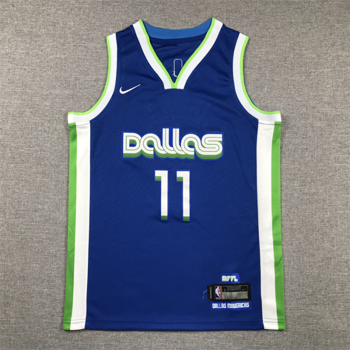 Dallas Mavericks Kid Jersey Blue City Edition 2023 NO.11 IRVING