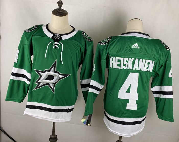 Dallas Stars Home Jersey Green 2020 NO.4 HEISKAMEN