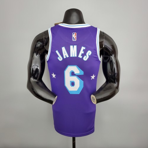 LeBron James Los Angeles Lakers 2021/22 City Edition Swingman Jersey Purple