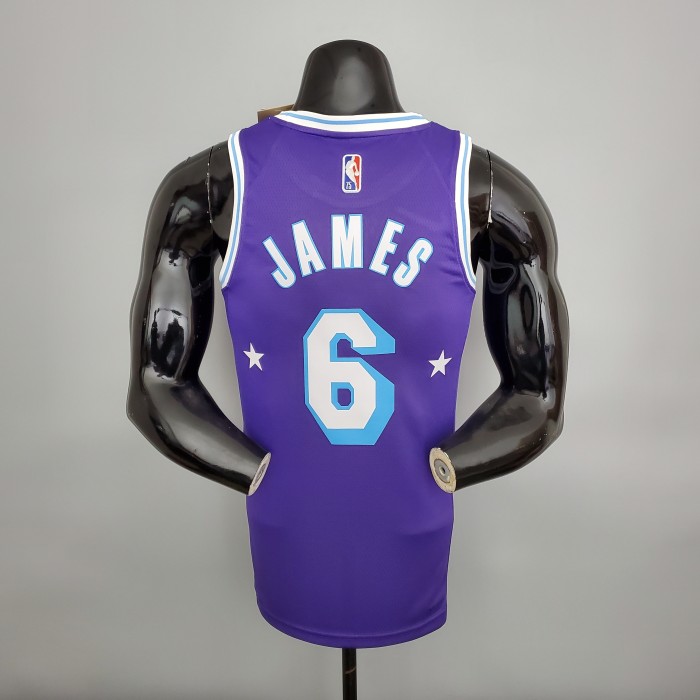 LeBron James Los Angeles Lakers 2021/22 City Edition Swingman Jersey Purple