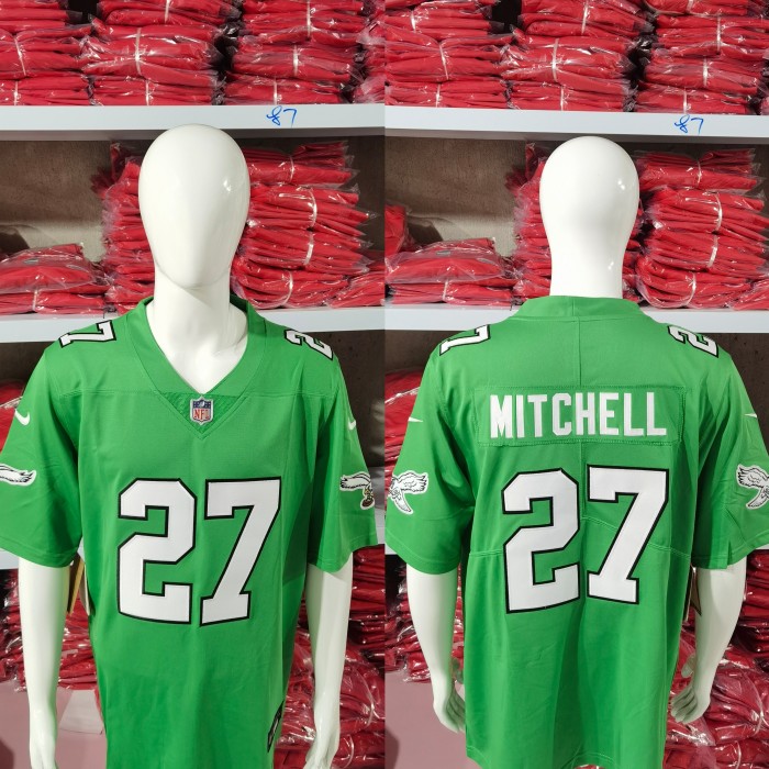 Philadelphia Eagles Jersey Grass Green 2023 NO.27 MITCHELL