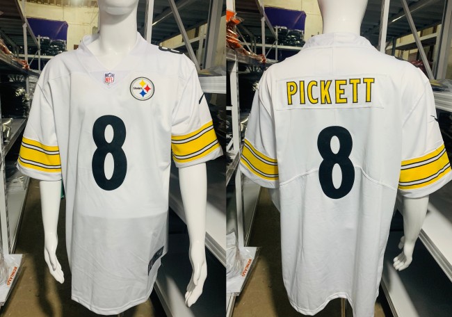Pittsburgh Steelers Jersey White NO.8 PICKETT