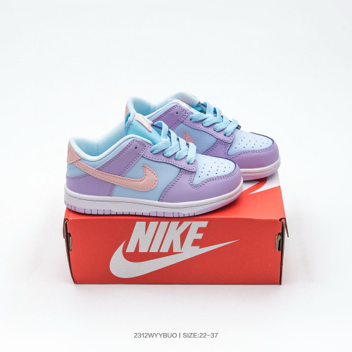 Nike SB Dunk Low Kids Low-Top Sneakers Easter Editio Purple