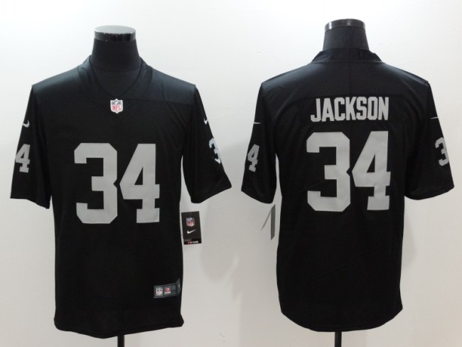 Las Vegas Raiders Jerseys Black NO.34 JACKSON