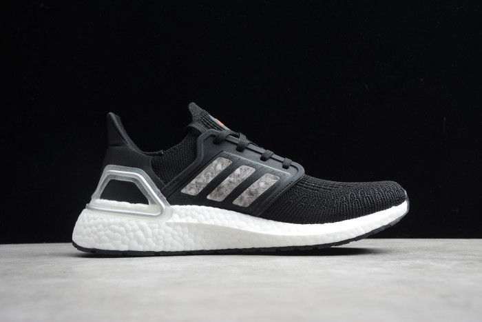 Ultra Boost 20 Consortium Core Black Silver Cloud White EG0766