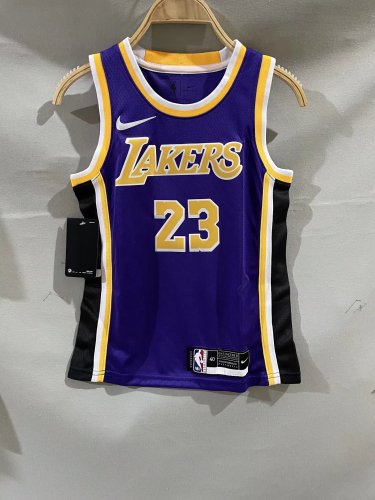 Los Angeles Lakers Kids Jersey White Statement Edition 22/23 NO.23 JAMES
