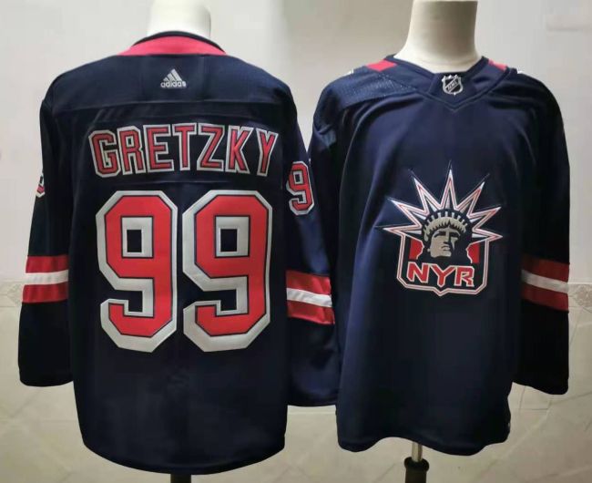 New York Rangers Jersey Reverse Retro 2.0 Black 22/23 NO.99 GRETZKY