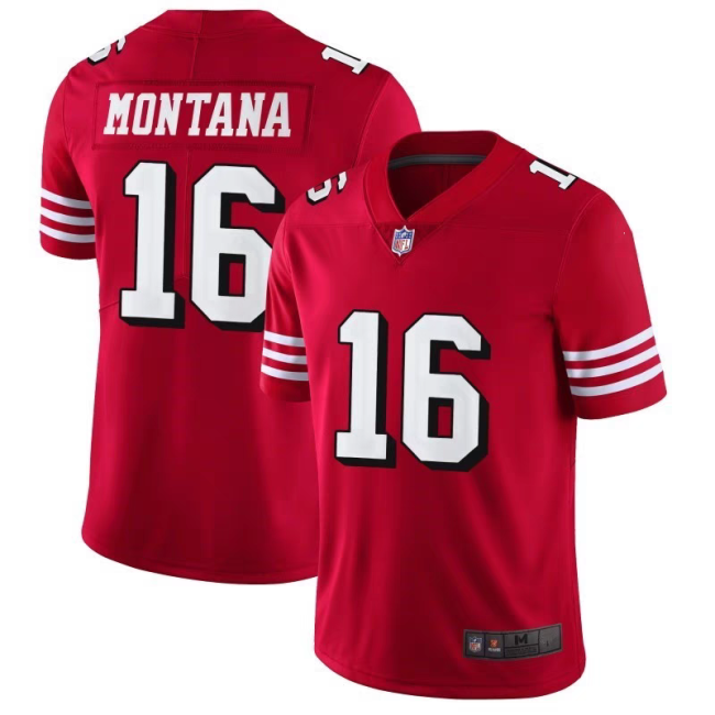 San Francisco 49ers Jersey Limited Editio Red Retro NO.16 MONTANA