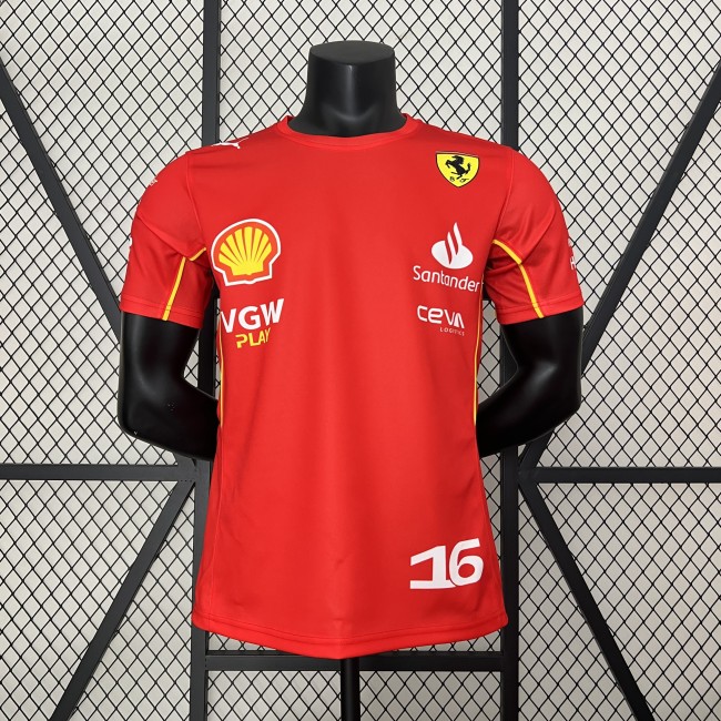 2024 Ferrari Racing T-Shirt Red NO.16