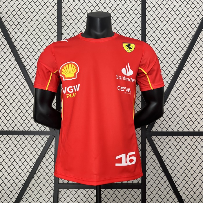 2024 Ferrari Racing T-Shirt Red NO.16