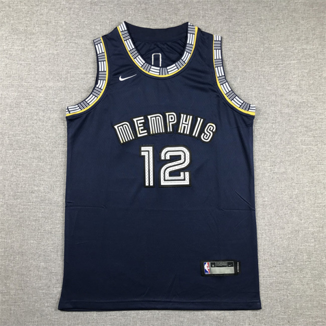 Memphis Grizzlies Kid Jersey Blue City Edition 21/22 NO.12 MORANT