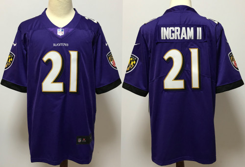 Baltimore Ravens Jersey Purple NO.21 INGRAM II