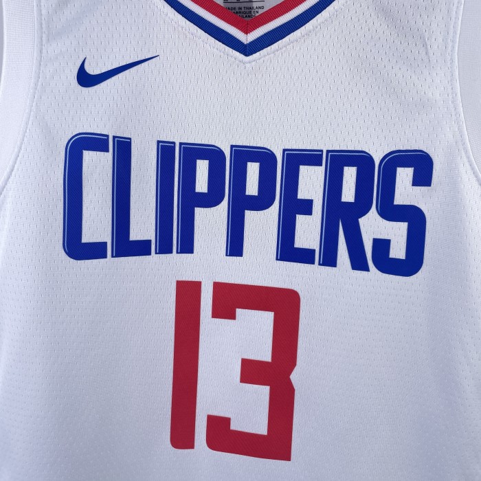 LA Clippers  Kids Basketball Jersey White Icon Edition No.13 GEORGE
