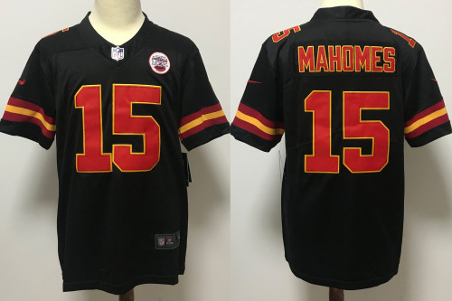Kansas City Chiefs Jersey Black NO.15 MAHOMES