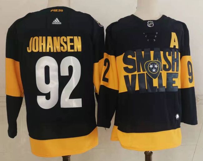 Nashville Predators 2022 NHL Stadium Series Black NO.92 JOHANSEN