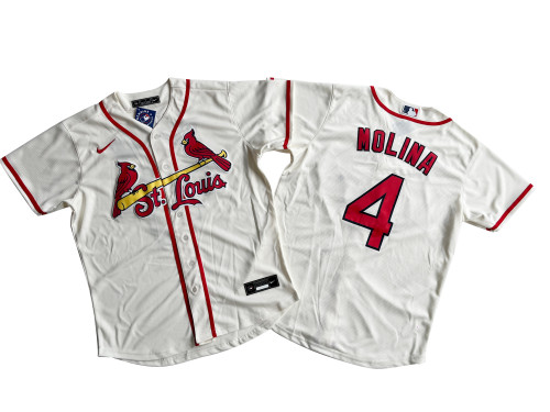 St. Louis Cardinals Jersey White Fan Version NO.4 MOLINA