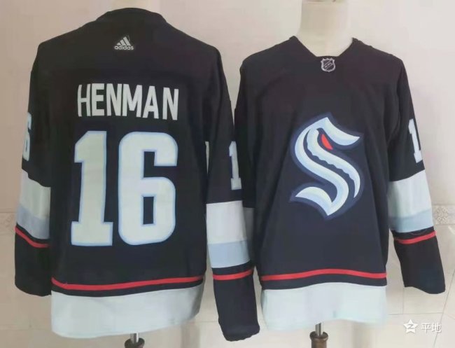 Seattle Kraken Away Player Jersey Navy NO.16 HENMAN