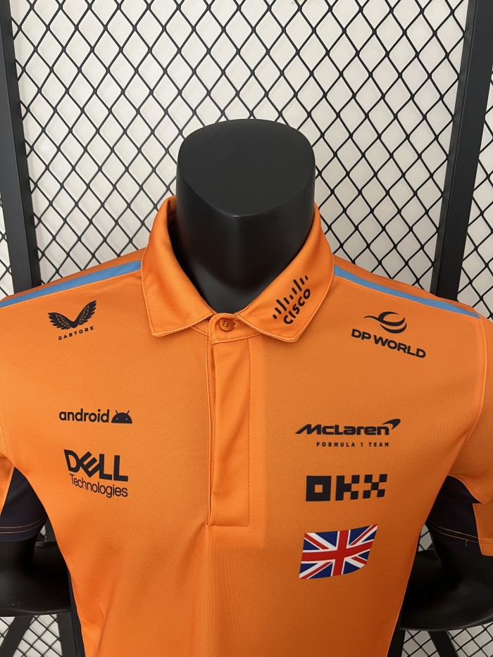McLaren Polo Shirt Orange NO.4 NORRIS