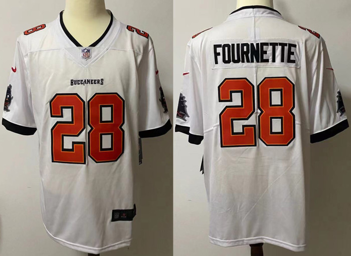 Tampa Bay Buccaneers Alternate Game Jersey White NO.28 FOURNETTE