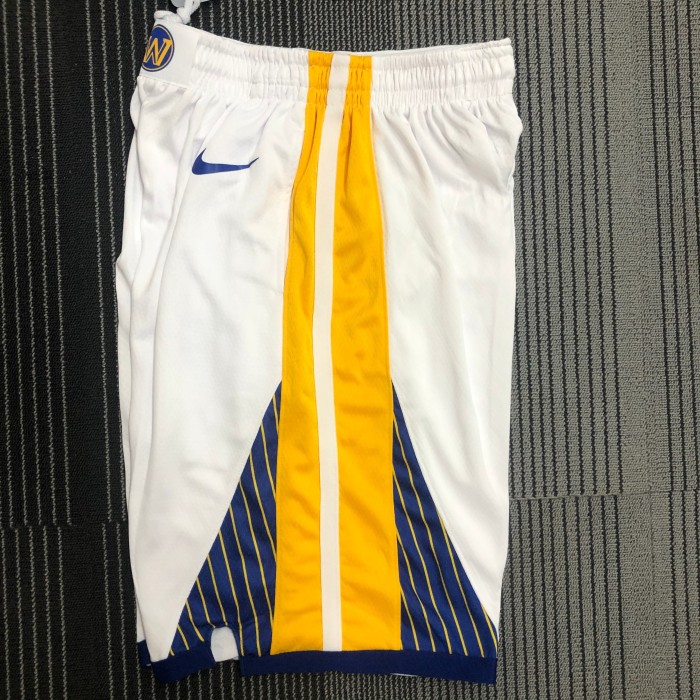 Golden State Warriors  Swingman Shorts  White  Statement Edition  18/19