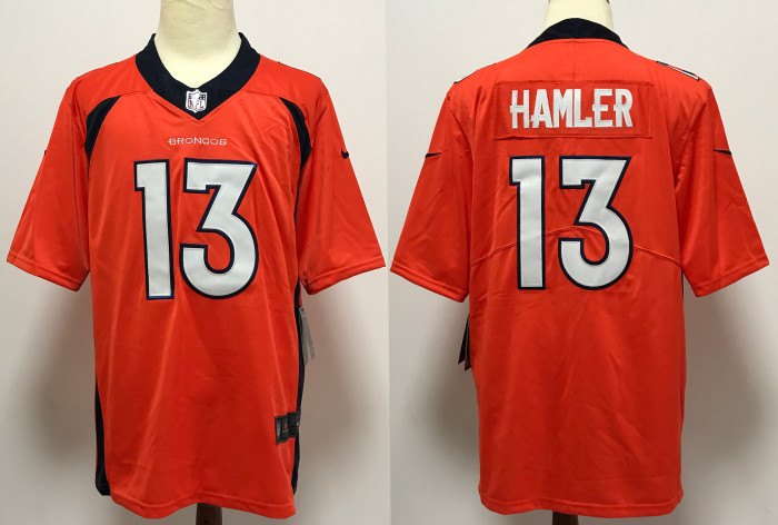 Denver Broncos Jersey Orange 2024 NO.13 HAMLER