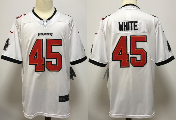 Tampa Bay Buccaneers Alternate Game Jersey White NO.45 WHITE