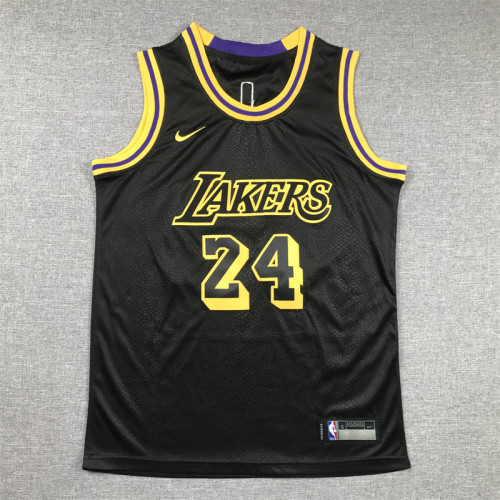 Los Angeles Lakers Kids Jersey Snake pattern black lcon No.24 BRYANT