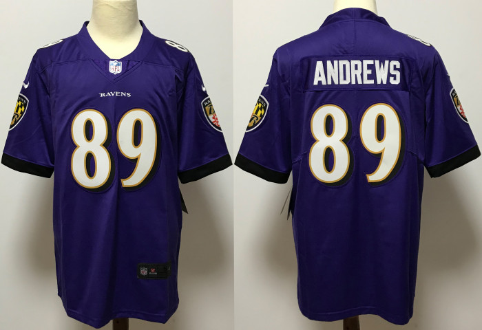 Baltimore Ravens Jersey Purple NO.89 ANDREWS