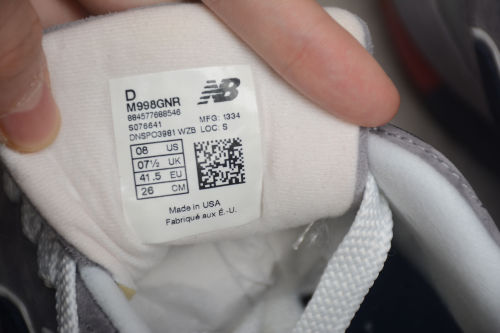 New Balance 998 Grey Navy Red' M998GNR