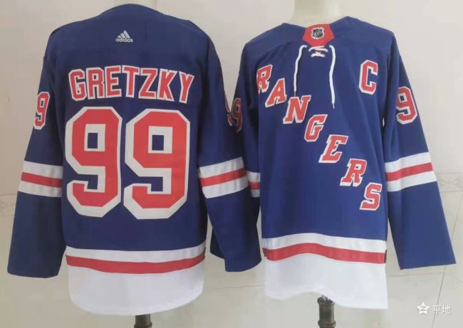New York Rangers 25th Anniversary Collection Jersey Blue NO.99 GRETZKY