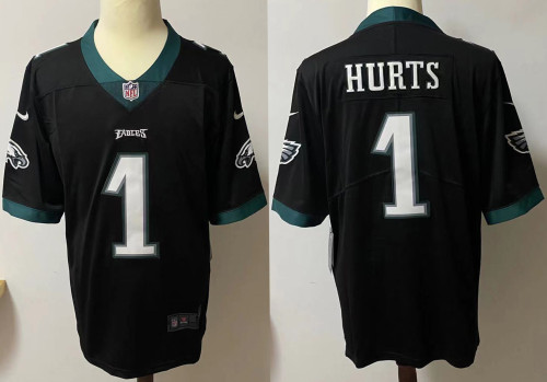 Philadelphia Eagles Jersey Black 2023 NO.1 HURTS