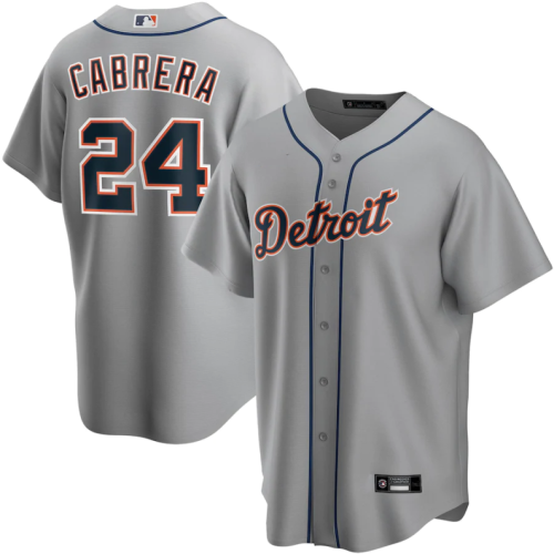 Detroit Tigers Jersey Grey Fan Version NO.24 CABRERA