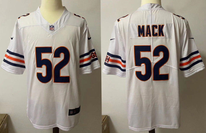 Chicago Bears Jersey White NO.52 MACK