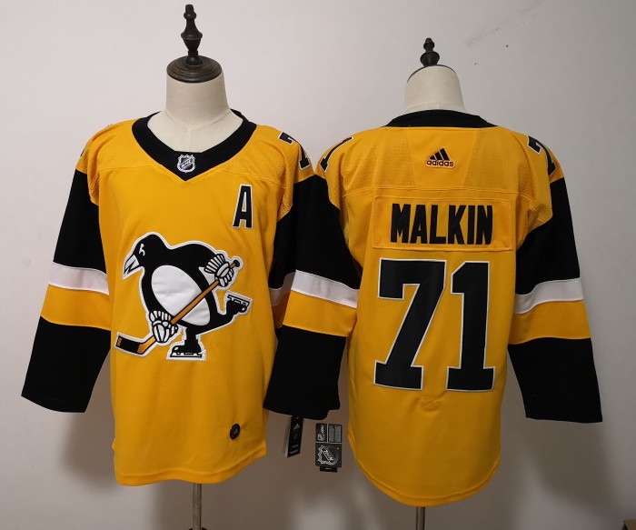 Pittsburgh Penguins  Breakaway Player Jersey Yellow NO.71 MALKIN