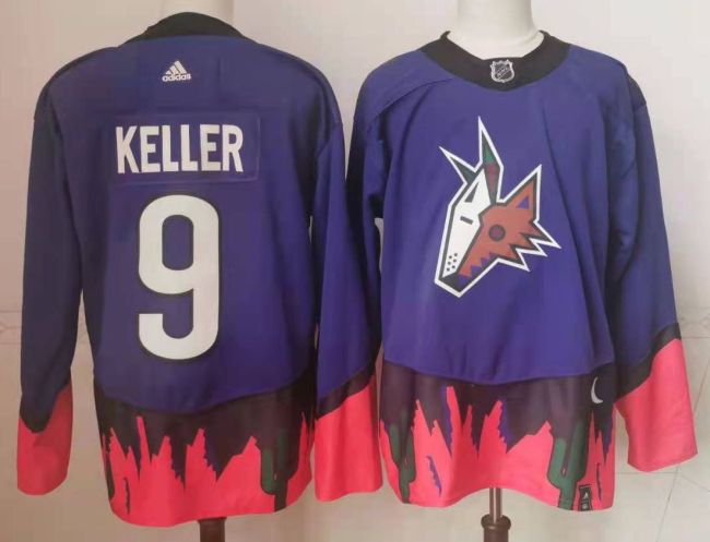 Arizona Coyotes Jersey Reverse Retro Purple 2024 NO.9 KELLER