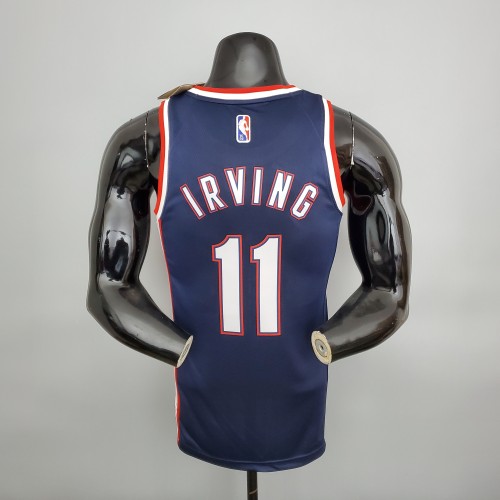 Kyrie Irving Brooklyn Nets 2022 75th Anniversary City Edition Swingman Jersey Royal Blue