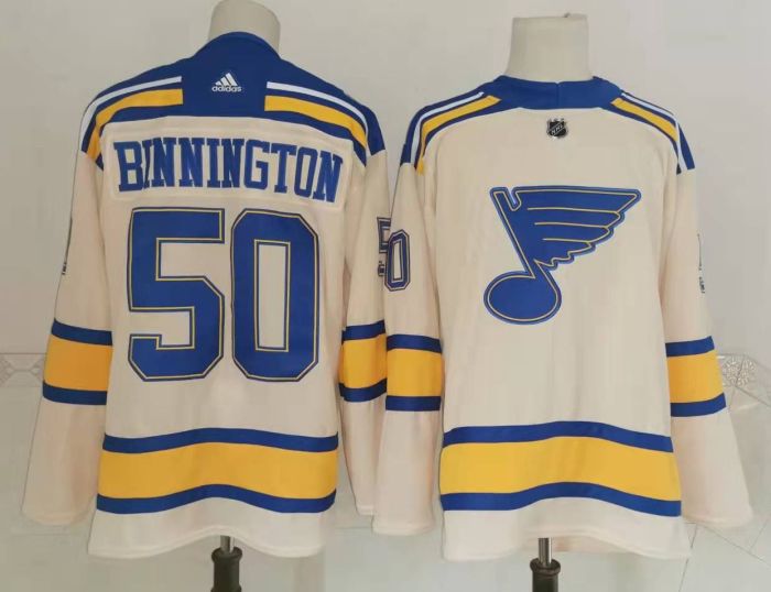 St. Louis Blues 2022 Winter Classic Player Jersey White NO.50 BINNINGTON