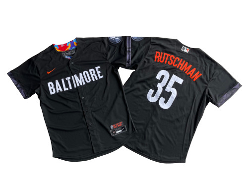 Baltimore Orioles Jersey Black City Version NO.35 RUTSCHMAN