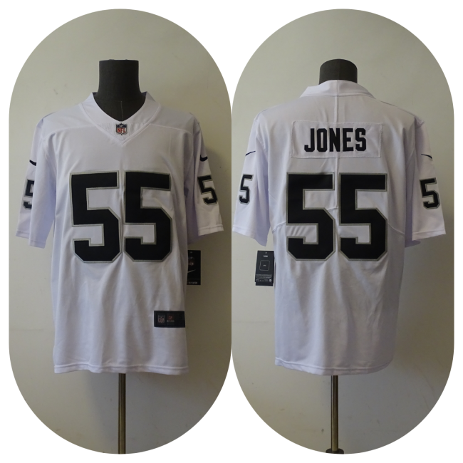 Las Vegas Raiders Jerseys White NO.55 JONES