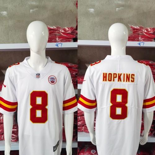 Kansas City Chiefs Jersey White NO.8 HOPKINS