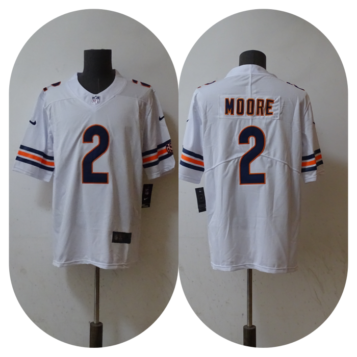 Chicago Bears Jersey White NO.2 MOORE