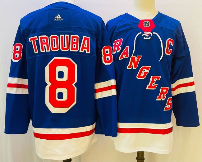 New York Rangers 25th Anniversary Collection Jersey Blue NO.8 TROUBA
