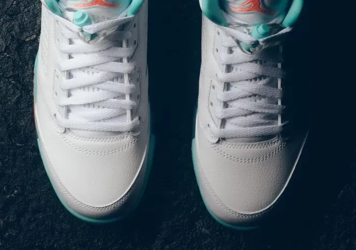 Air Jordan 5 “Light Aqua” White Blue Yellow 440892-100