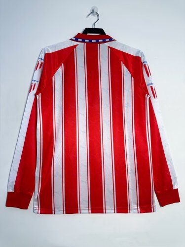Atletico Madrid Home Long Sleeve Retro Jersey 1995/96