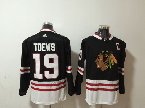 Chicago Blackhawks Breakaway Player Jersey Black NO.19 TOEWS